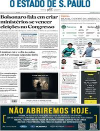 Capa do jornal Estadão 30/01/2021