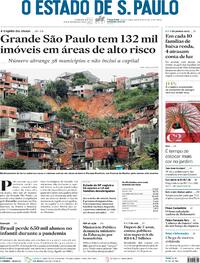 Capa do jornal Estadão 01/02/2022