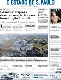 Capa do jornal Estadão 04/02/2022
