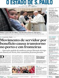 Capa do jornal Estadão 06/01/2022