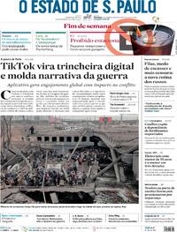 Capa do jornal Estadão 06/03/2022