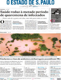 Capa do jornal Estadão 11/01/2022