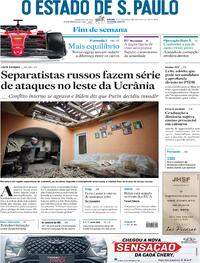 Capa do jornal Estadão 19/02/2022