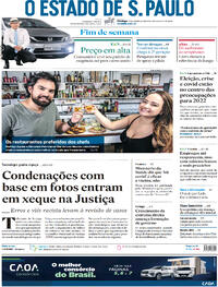 Capa do jornal Estadão 23/01/2022