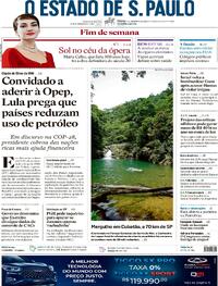Capa do jornal Estadão 02/12/2023