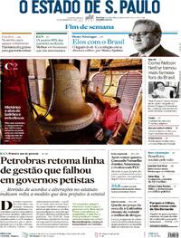 Capa do jornal Estadão 03/12/2023