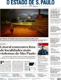 Capa do jornal Estadão 05/12/2023