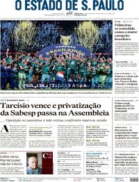 Capa do jornal Estadão 07/12/2023