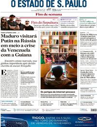 Capa do jornal Estadão 09/12/2023