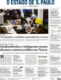 Confira a Capa do Jornal Estado de Minas do dia 10/08/2023