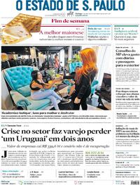 Capa do jornal Estadão 16/04/2023