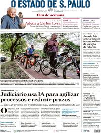 Capa do jornal Estadão 17/12/2023