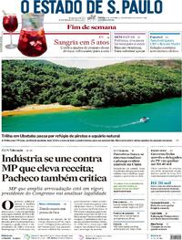 Capa do jornal Estadão 30/12/2023