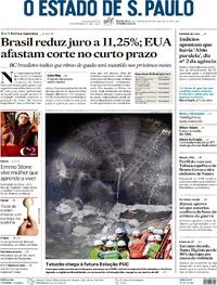 Capa do jornal Estadão 01/02/2024