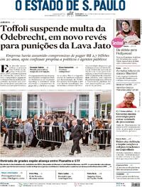 Capa do jornal Estadão 02/02/2024