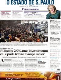 Capa do jornal Estadão 02/03/2024