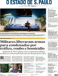 Capa do jornal Estadão 04/03/2024