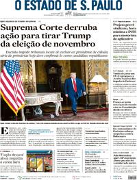 Capa do jornal Estadão 05/03/2024