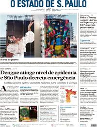 Capa do jornal Estadão 06/03/2024