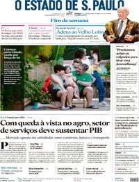 Capa do jornal Estadão 07/01/2024
