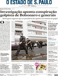 Capa do jornal Estadão 09/02/2024