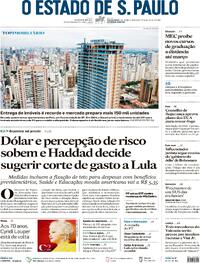 Capa do jornal Estadão 11/06/2024