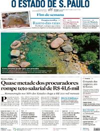 Capa do jornal Estadão 14/01/2024