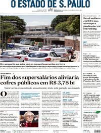 Capa do jornal Estadão 14/03/2024