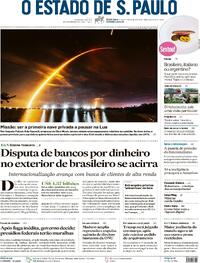Capa do jornal Estadão 16/02/2024