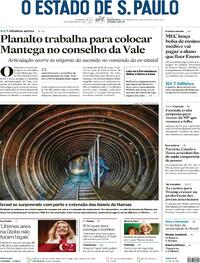 Capa do jornal Estadão 17/01/2024