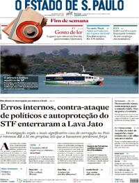 Capa do jornal Estadão 17/03/2024