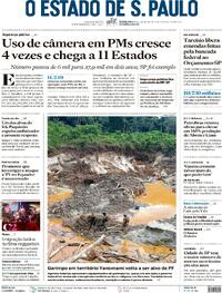 Capa do jornal Estadão 18/01/2024