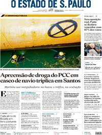 Capa do jornal Estadão 18/03/2024