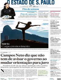 Capa do jornal Estadão 18/05/2024