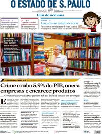 Capa do jornal Estadão 25/02/2024