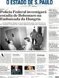 Capa do jornal Estadão 26/03/2024