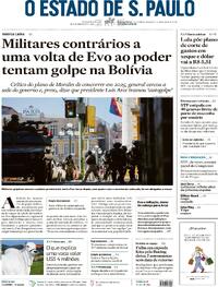 Capa do jornal Estadão 27/06/2024