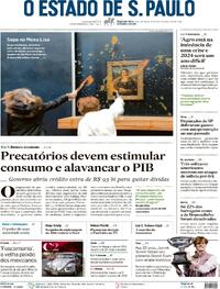Capa do jornal Estadão 29/01/2024