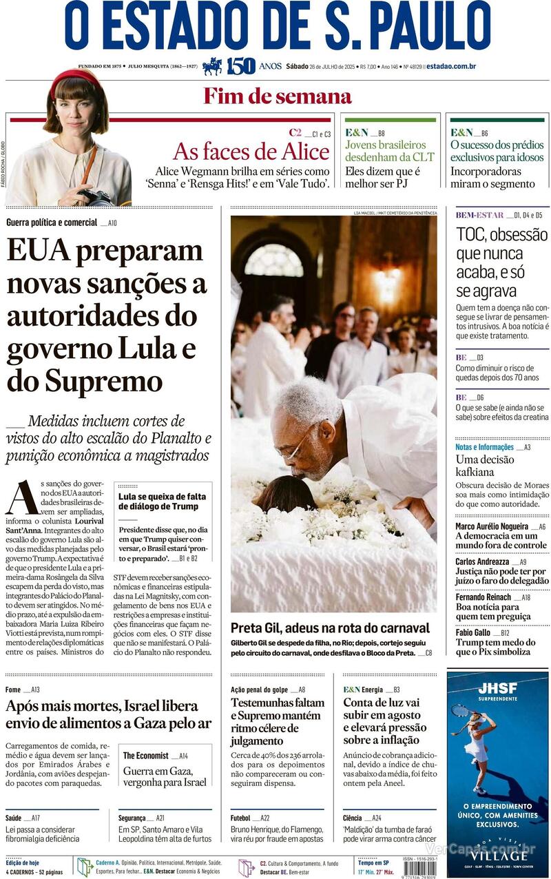 Capa Estadão