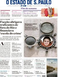 Capa do jornal Estadão 01/11/2025