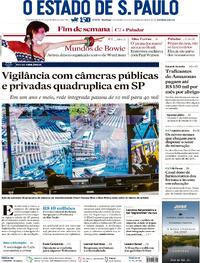 Capa do jornal Estadão 02/11/2025