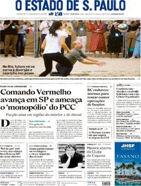 Capa do jornal Estadão 04/11/2025