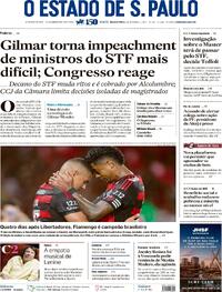 Capa do jornal Estadão 04/12/2025