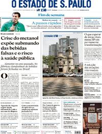 Capa do jornal Estadão 05/10/2025