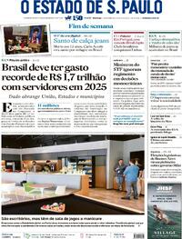 Capa do jornal Estadão 07/09/2025