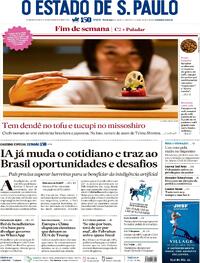 Capa do jornal Estadão 08/06/2025