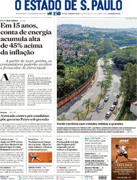 Capa do jornal Estadão 09/06/2025