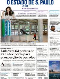 Capa do jornal Estadão 09/08/2025
