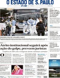 Capa do jornal Estadão 09/09/2025