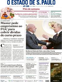 Capa do jornal Estadão 10/05/2025